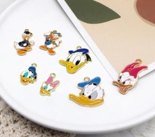 Mixed 100 PCS Cartoon Enamel Charms Metal Pendants DIY Jewelry D19