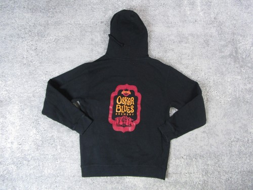 Oskar Blues Brewery Hoodie Mens Small Beer Sweater Black Sweatshirt Hooded