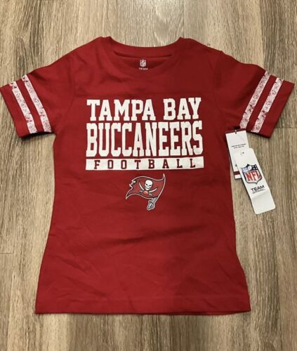 NFL Team Apparel Youth Tee~Tampa Bay Buccaneers~Glitter~Pick Size - Picture 1 of 3