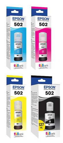 Epson 502 Ink Combo Pack Genuine for ECO-TANK Printers New Unopened ...