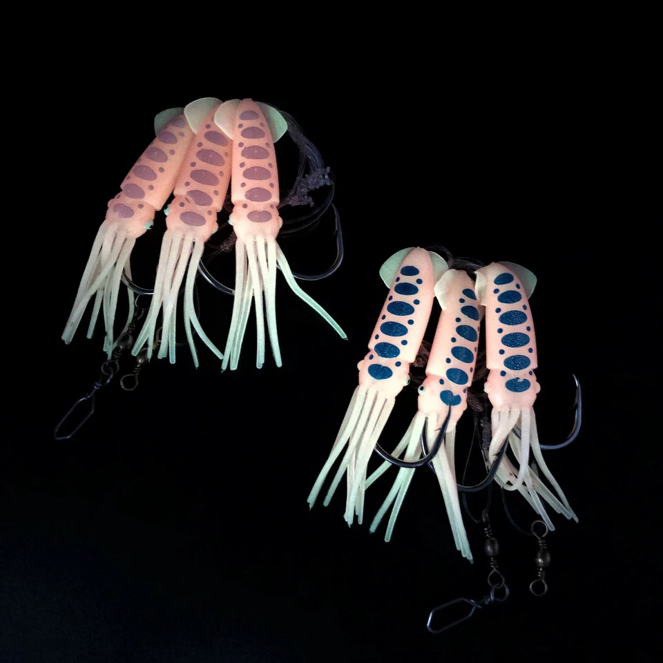 FLADEN Luminous Octopus System / Vorfach Rig - Dorsch Norwegen Köder 8/0 & 10/0 - Bild 3 von 3