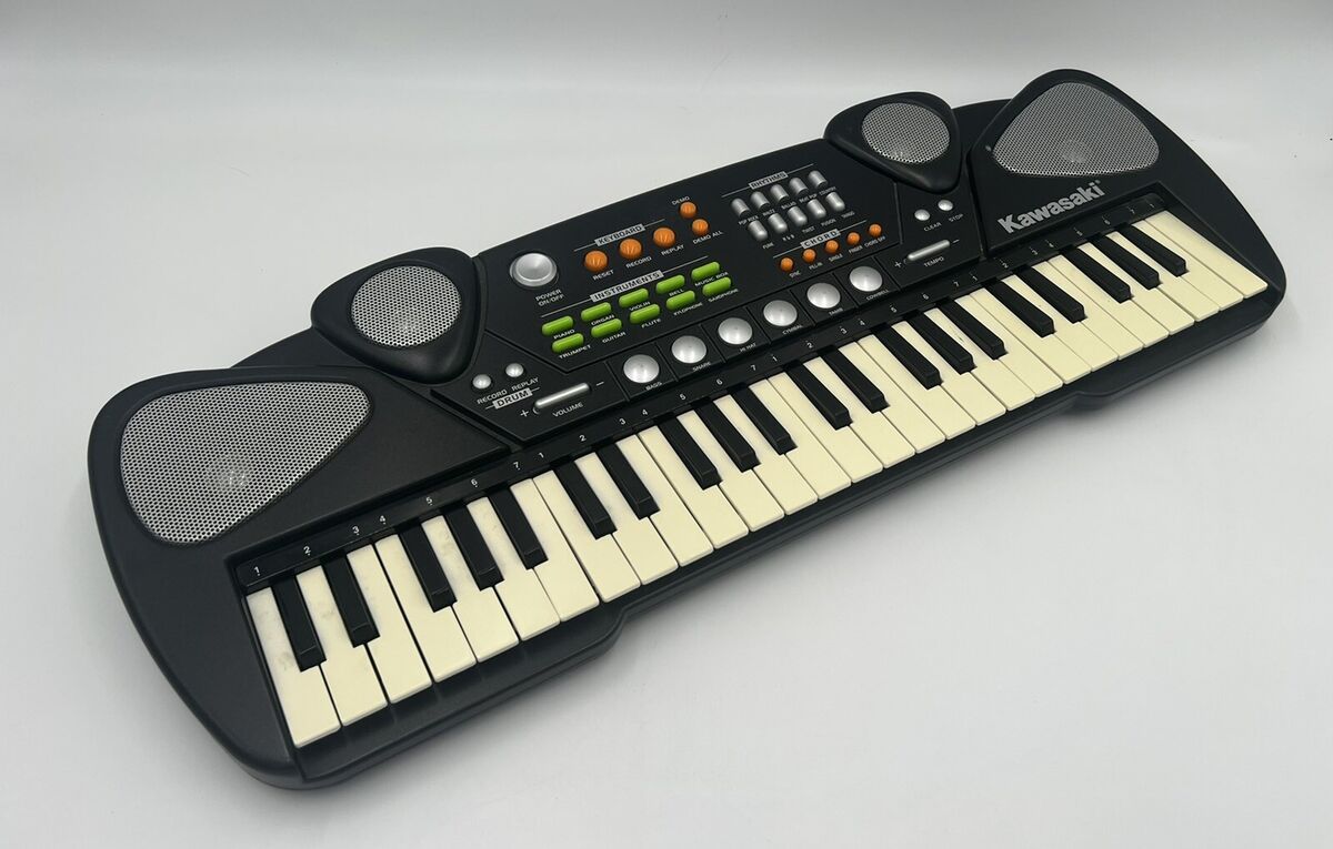 Kawasaki Silver 49 Key Keyboard Piano Battery Operated Kawasaki Silver 49 Key Keyboard Piano Battery Operated