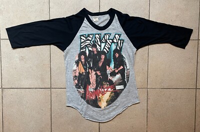 Vintage Kiss Animalize Concert Tour 1984 T-shirt Size Medium 