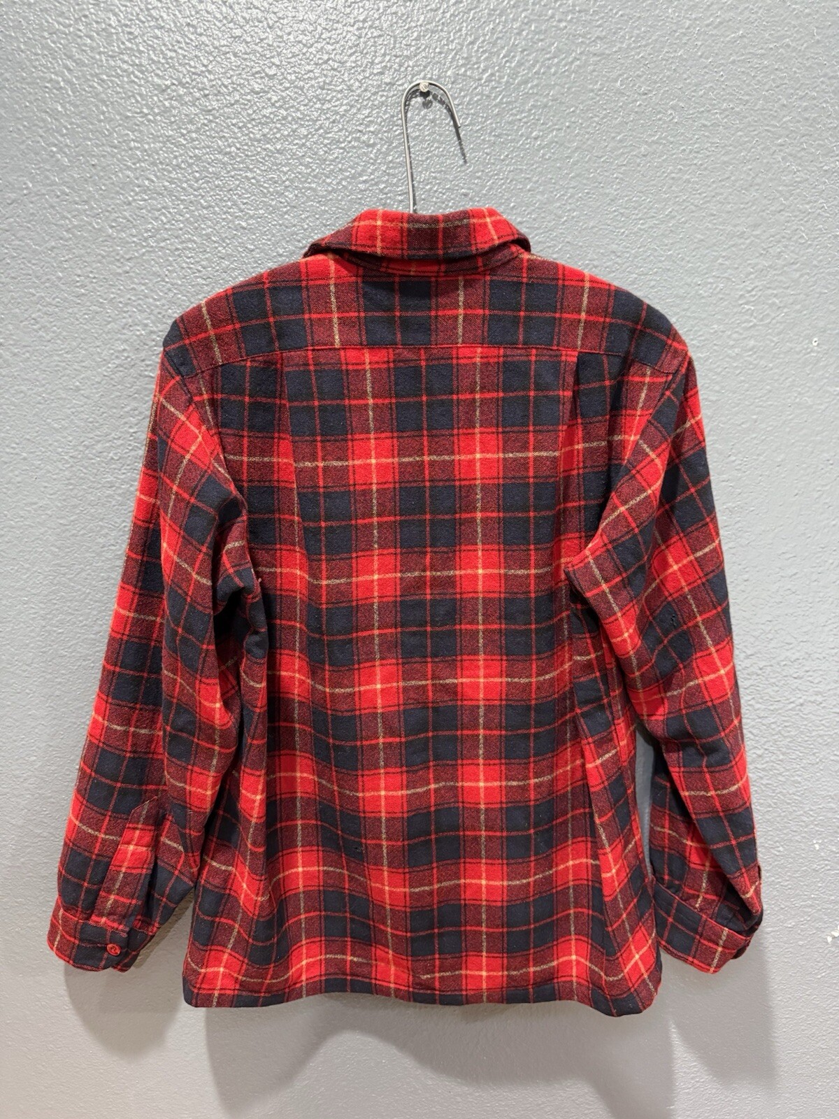 Vintage 70’s Pendleton Plaid Wool Loop Collar Boa… - image 5