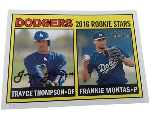 Trayce Thompson Los Angeles Dodgers Baseball Sports Trading Cards