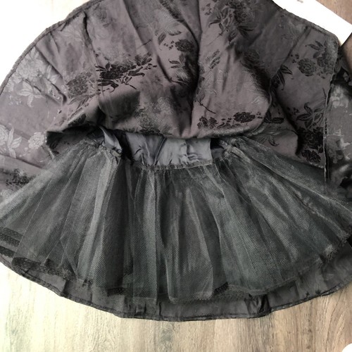 Jessica McClintock Gunne Sax Dress Size 3/4 Black White Vintage 80s 90s Party - Picture 7 of 16