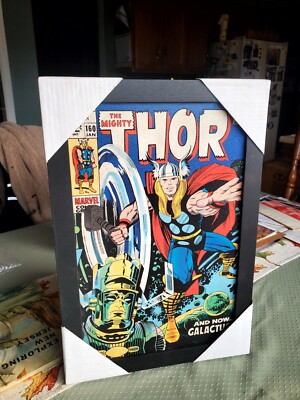 Thor #160 18 x 14 Laminted Wood Wall Art AVENGERS Marvel GALACTUS | eBay