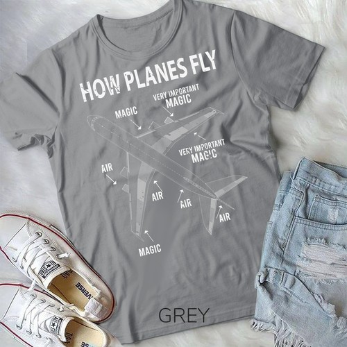 Funny Aviation Airplane Gift Pilot T-Shirt Unisex T-shirt - Picture 3 of 11