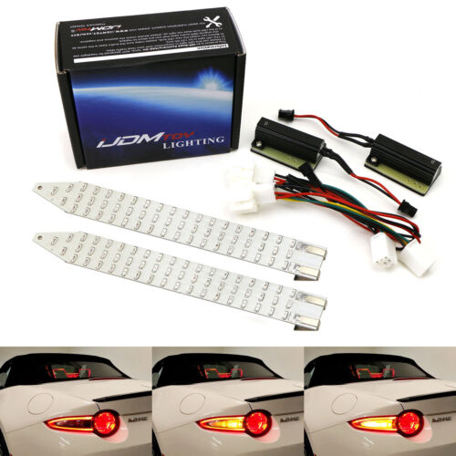 Amber Full LED Sequential Flash Turn Signal Lighting Kit For 16-up Mazda MX-5 ND - Picture 1 of 11