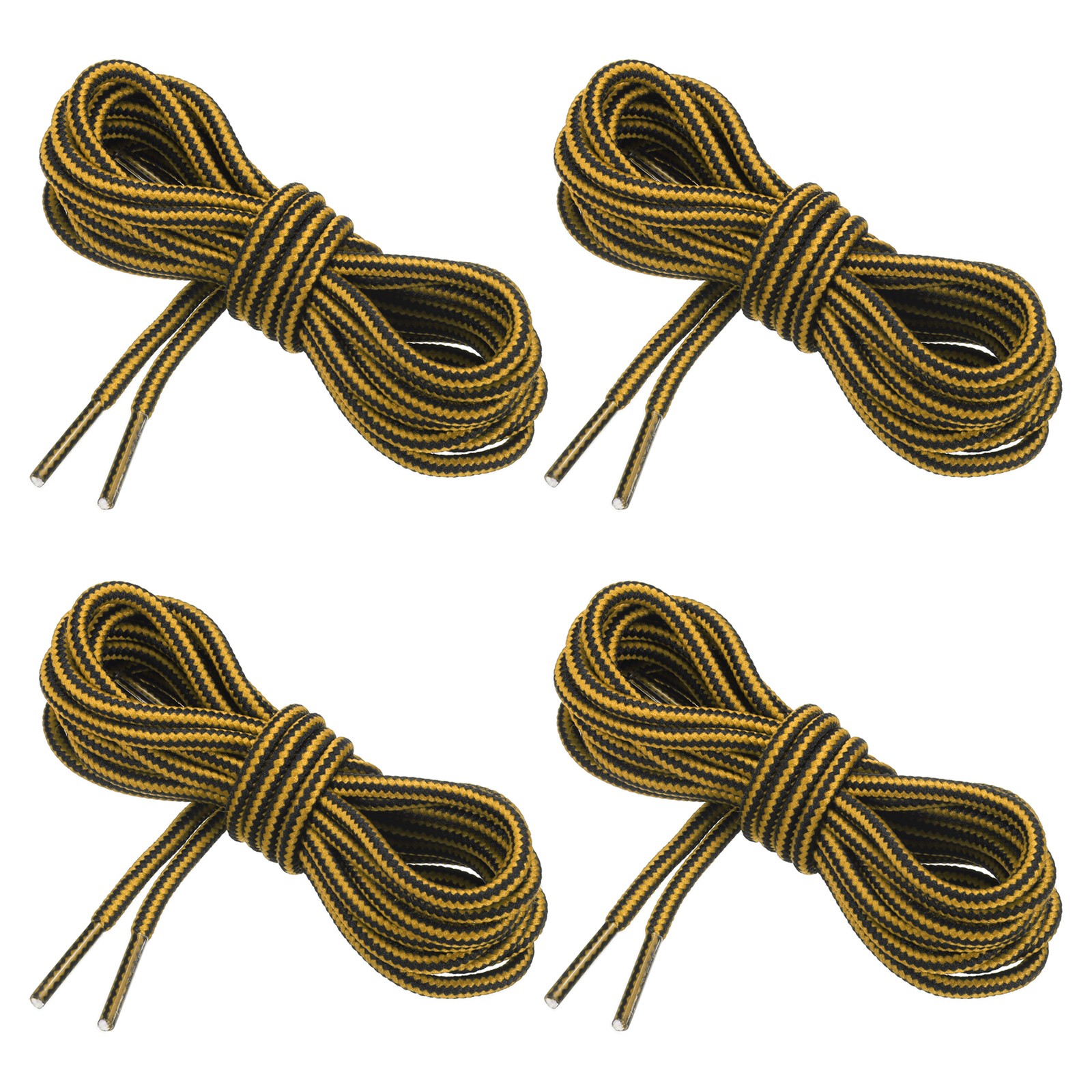 APL 4 paia di lacci per stivali rotondi 59 1 x 5 32 pollici giallo nero