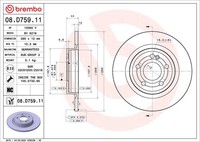 Brembo 2X Bremsscheibe Hinten Ø295 FüR Mercedes-Benz A-Klasse W177 GLA H247
