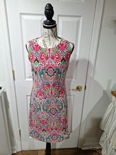 Sleeveless TOMMY HILFIGER Colorful Paisley Pattern Dress Size 4