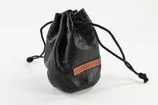 Hasselblad Soft Lens Pouch Case Black 5"x5" w/ Tan Leather Logo G736