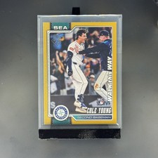 Topps 2025 Series 1 Rookie Cole Young WALK this WAY gold border #129 39/50