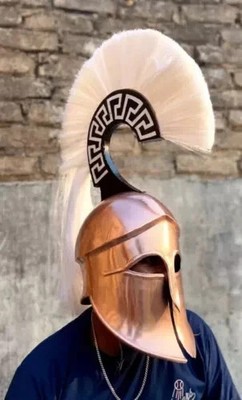18GA Medieval Greek Corinthian Helmet Knight SCA LARP Armor Helmet