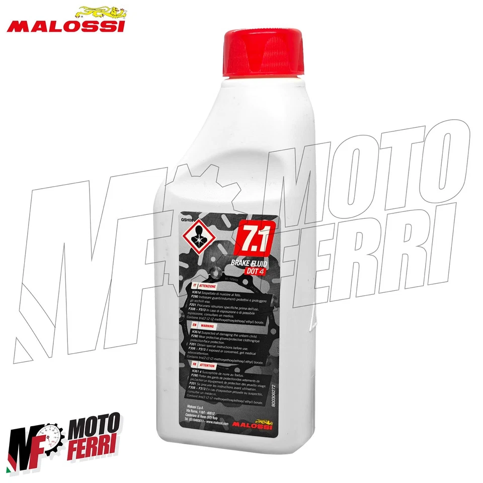 Olio Freni 7.1 DOT4 Malossi Sport Brake Fluid 250 ml - MF9441 - Immagine 2 di 3