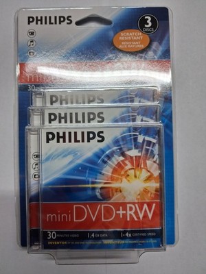 Philips DW1S4J03F/00 Rohlinge Mini DVD+RW Discs Neu 8 cm (3,1 Zoll)