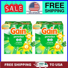 2 pack, Gain Powder Laundry Detergent, Original Scent, 123 oz, 133 Loads
