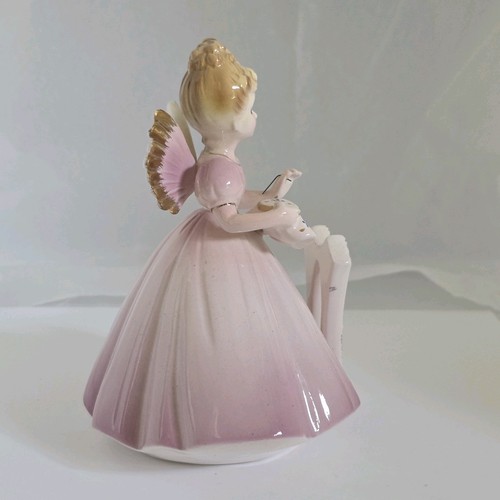 Vintage Josef Originals Age 2 Birthday Angel Figurine Pink Dress Japan 1950s 3" - Picture 6 of 8
