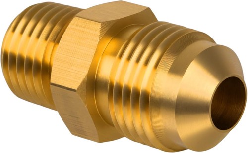 3/8" Male Flare to 1/4" NPT Male Brass Tube Fitting Half Union Coupling US