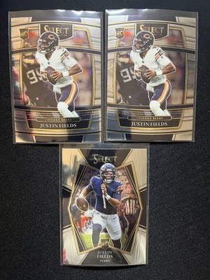 2021 Panini Select Rookie Lot - Justin Fields - Lot x 3