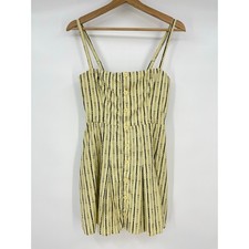 Reformation | Aralyn Dress Butter Yellow Whimsical Buckle Printed A-line Mini 2