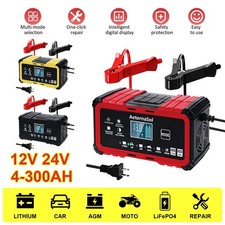 12v24v 15a Car Battery Charger Intelligent Pulse Repair Starter Automatic