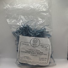 MARX American Civil War Confederate Infantry Original Issue Blue MXR-FICM New