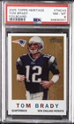 2005 TOPPS HERITAGE FOILBOARD #THC43 TOM BRADY PSA 8