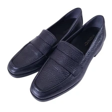 Vionic Womens Sellah Black Leather Loafer Shoes Size 7.5