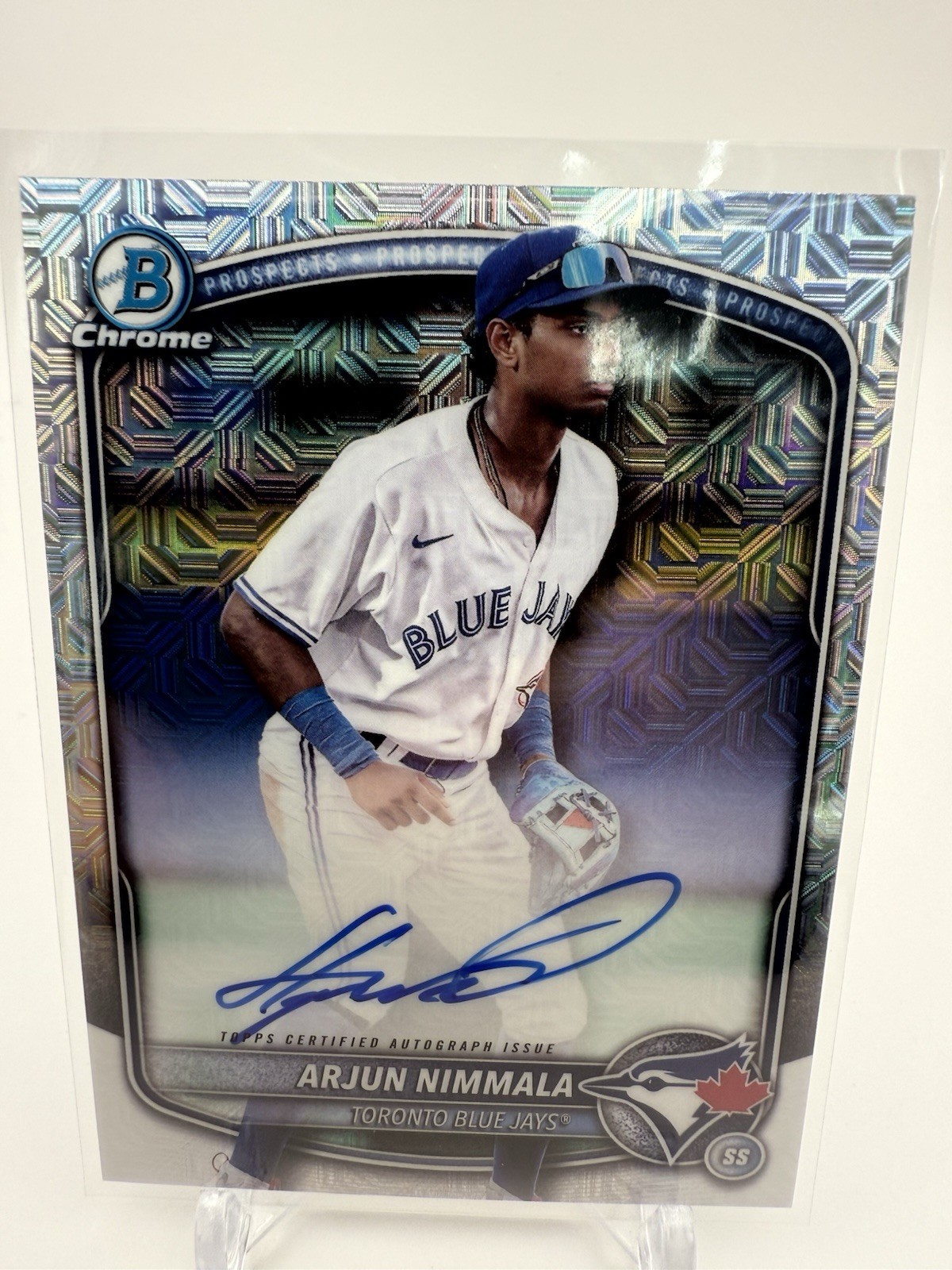 2025 Bowman - Chrome Prospect Mega Box Autographs Arjun Nimmala #BMA-AN (RC)