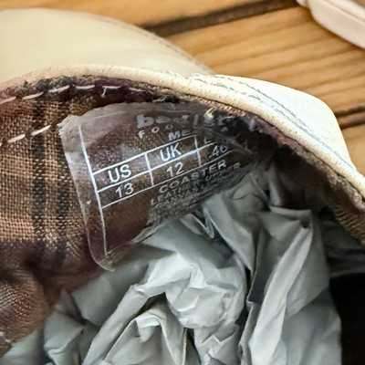 Bed Stu Coaster Mens Shoes 13 Beige Leather Moc Toe Loafers Slip On Tan Brown Bed Stu Coaster Mens Shoes 13 Beige Leather Moc Toe Loafers  main image 2