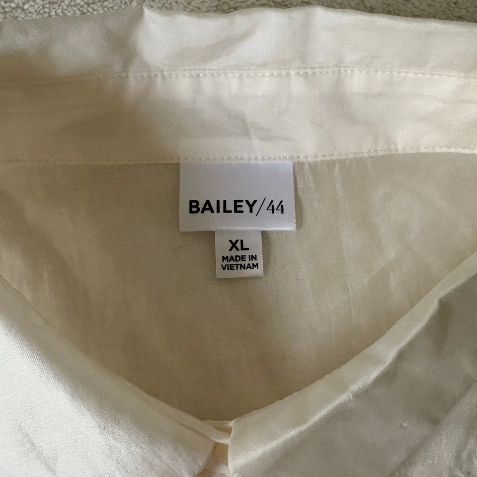 BAILEY/44 Embellished Sheer Long Sleeve Button Up Rhinestone Blouse Women's XL - Image 2 of 4