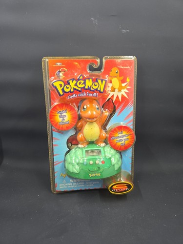 Vintage 1999 Pokemon Charmander Trendmasters Digital Alarm Clock Brand New, Read