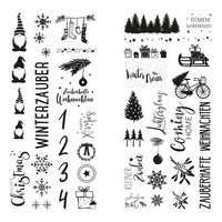 Rayher Transferfolie Winterzauber, 2 Blatt, FüR Textilien, Holz, Papier
