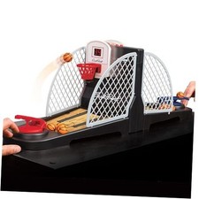 EastPoint Tabletop Movin Hoops Arcade Basketball Hoop - Black Red, 2 Player