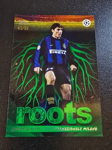 2025-26 Topps Uefa Club Competitions - Roots Javier Zanetti #RT-20-green /99