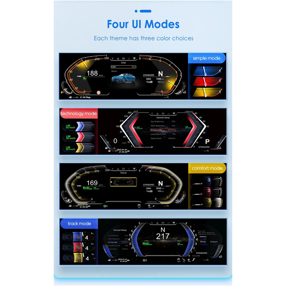 Cuadro velocímetro de instrumentos digital para BMW Serie 3 4 F30 F31 F32 F36 320i Foto 4 de 4