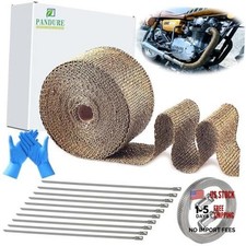 Exhaust Heat Wrap Roll For Motorcycle Auto Titanium Fiberglass Heat Shield Exhaust Heat Wrap Roll For Motorcycle Auto Titanium Fiberglass Heat Shield