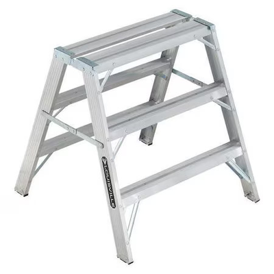 #ad Louisville L 2032 03 Sawhorse Ladder Aluminum 34quot; W X 37quot; H $195.99