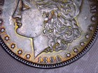 1896 Morgan Silver Dollar, Toning — photo 4