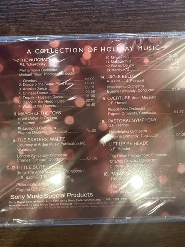 Music To Your Ears Christmas Holiday CD Sony Music Special Products 1997 NEW - Picture 2 of 6