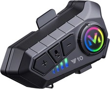 Y10 Motorcycle Helmet Bluetooth Headset, Bluetooth 5.3 Headphone, Smart Noise