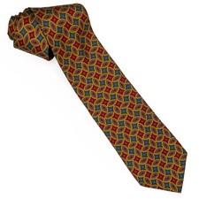 VTG Giorgio Armani Necktie Cravatte Geometric Pattern Made in Italy