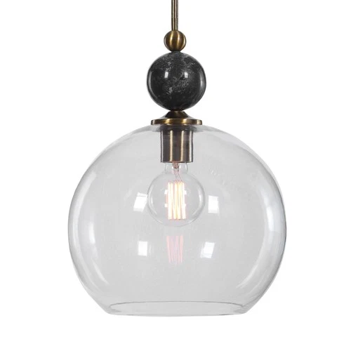 Uttermost 22176 Mendota 1 Light Glass Pendant - Picture 1 of 3