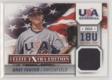 2014 Panini Elite Extra Edition USA Baseball 18U Game Jerseys Gray Fenter 0il7