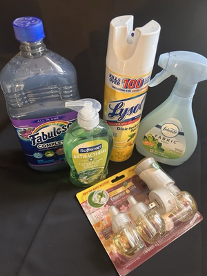 #ad Household Cleaning Lot Of 5 Lysol Febreeze Fabuloso Air Wick Softsoap $14.00