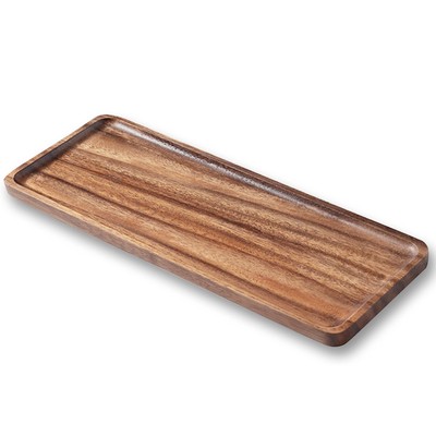 1Pack Rectangular Acacia Wood Trays 14 x 5.5 inch Perfect for Charcuterie, Fr...