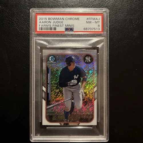Aaron Judge 2015 Bowman Chrome #FFMAJ Farm’s Finest Minis RC ROOKIE PSA 8 NM-MT