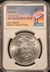 1898 O Morgan Silver Dollar NGC Genuine Las Vegas Collection Label